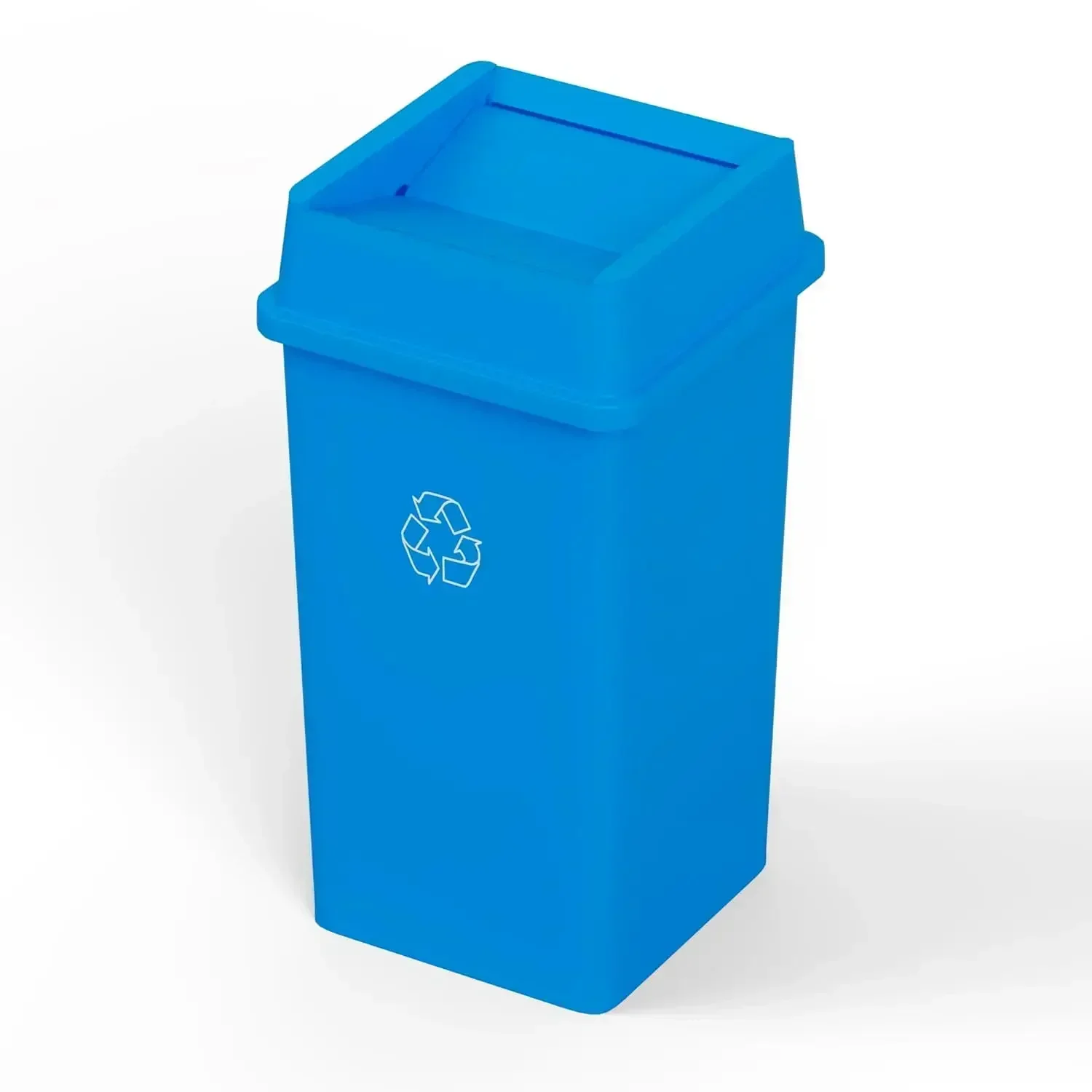 35 Gallon Blue Square Commerci - Commercial Kitchen Garbage Can avis et prix