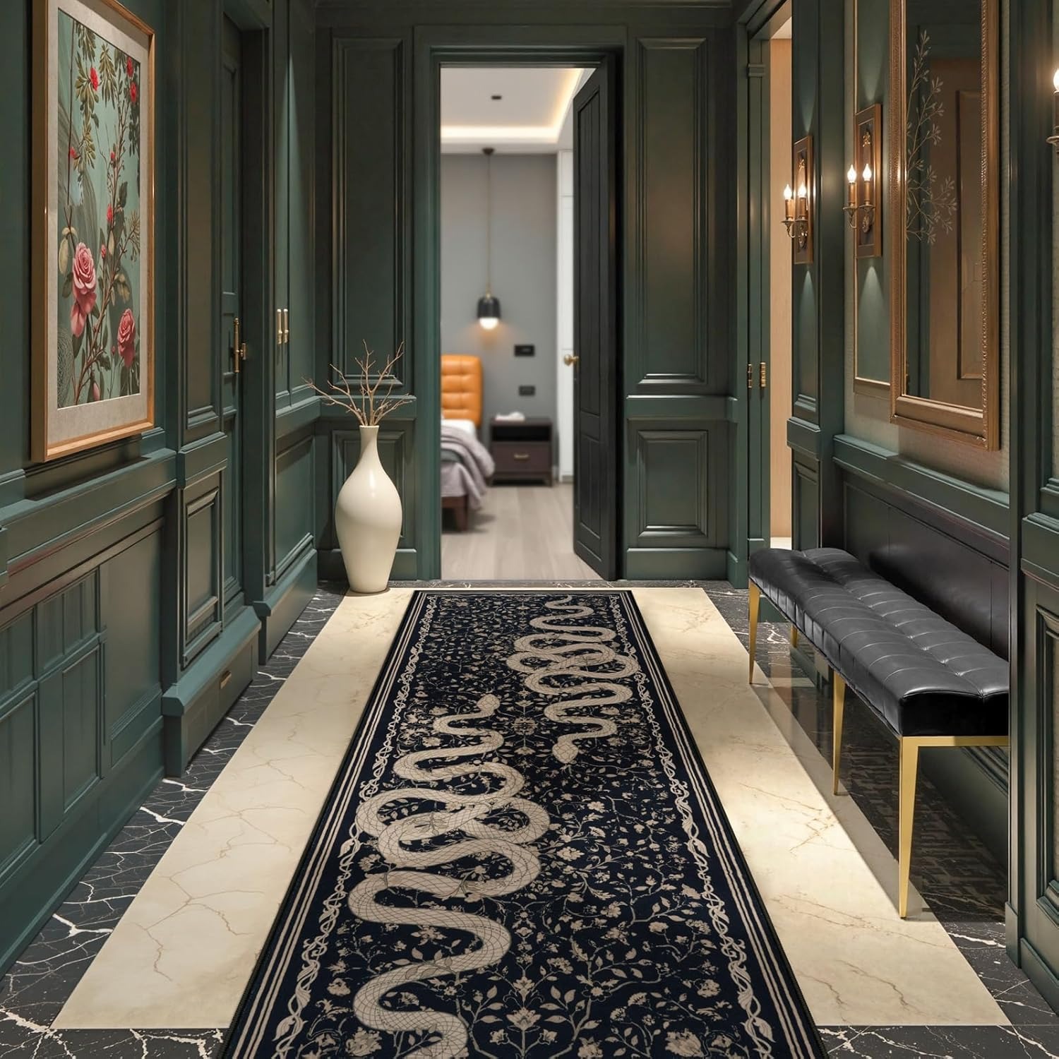 Hallway Carpet Runner Rug Blac - Commercial Kitchen Mats avis et prix