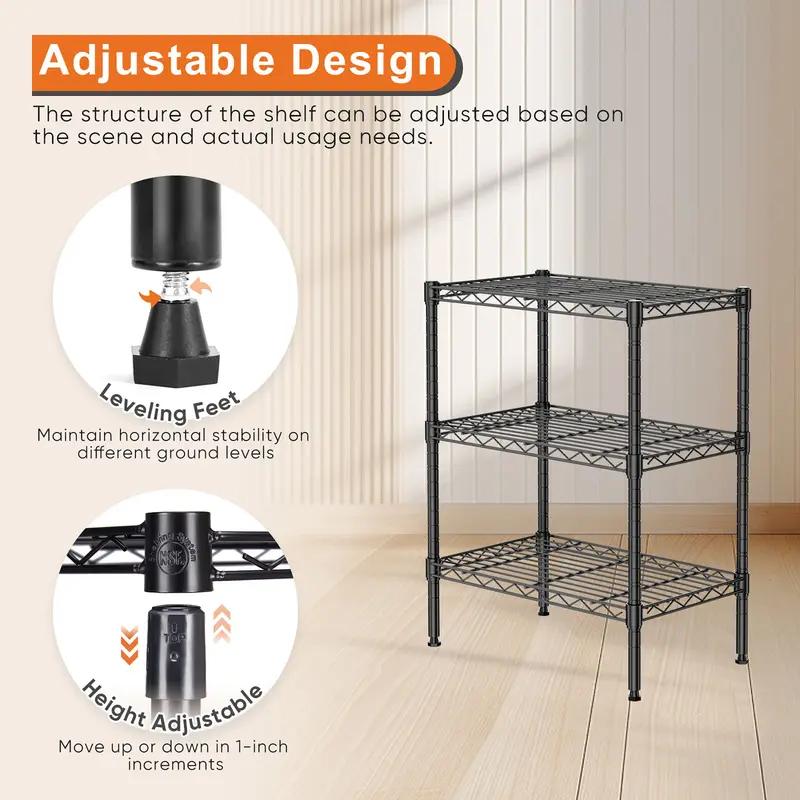 Sweetcrispy 4-Tier Metal Wire  - Commercial Kitchen Shelving avis et prix