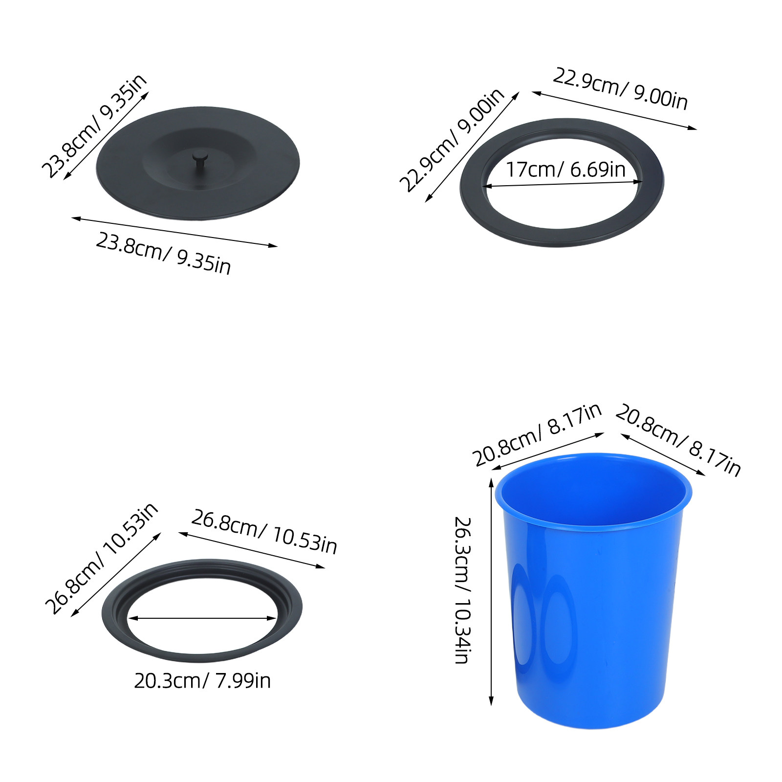 Round Embedded Countertop Buil - Commercial Kitchen Garbage Can avis et prix