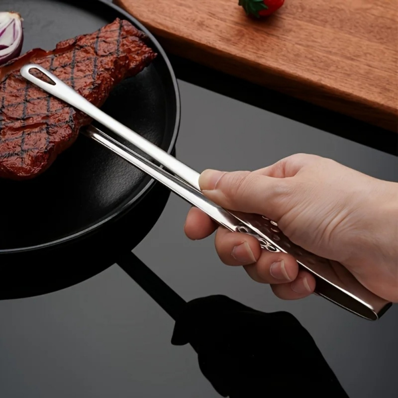 Stainless Steel BBQ Grill Tong - Commercial Kitchen Cooking avis et prix