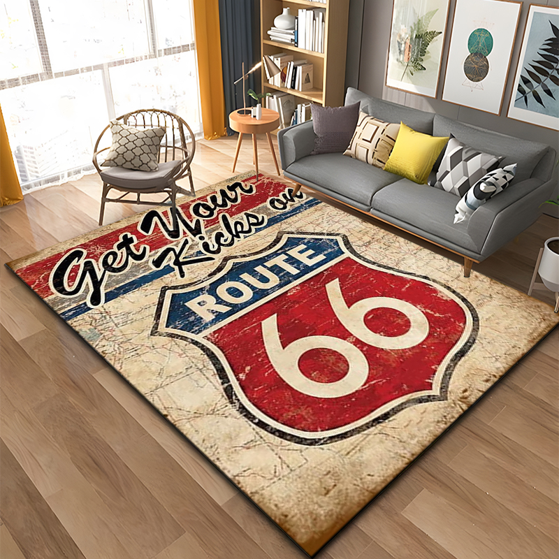 Historic Route 66 Pattern Rug  - Commercial Kitchen Mats avis et prix