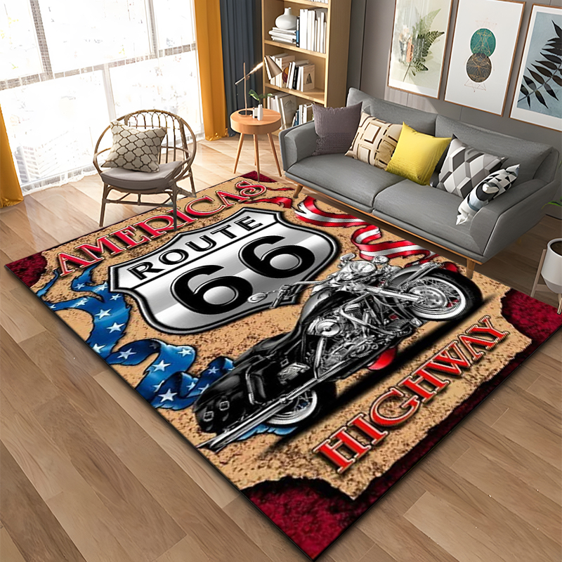 Historic Route 66 Pattern Rug  - Commercial Kitchen Mats avis et prix