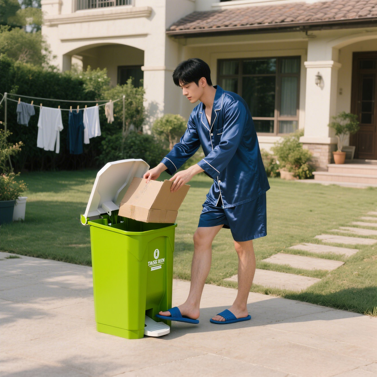 Large Outdoor Step Trash Can,  - Commercial Kitchen Garbage Can avis et prix