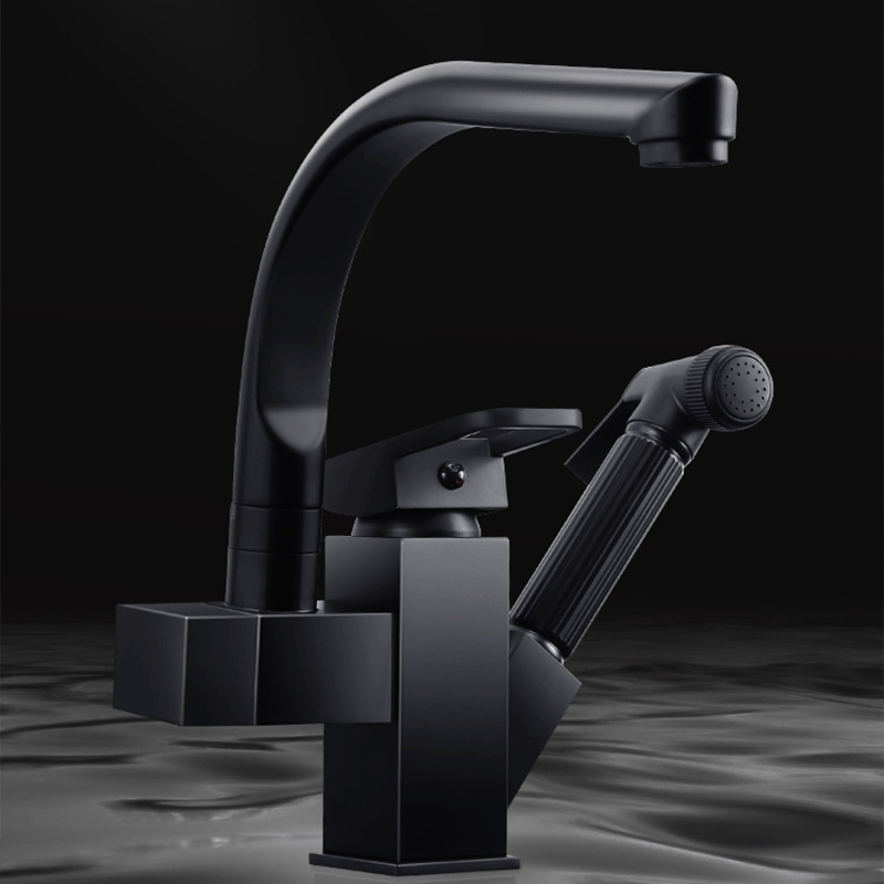 Kitchen Sink Faucet Black Pull - Commercial Kitchen Mixer Tap avis et prix