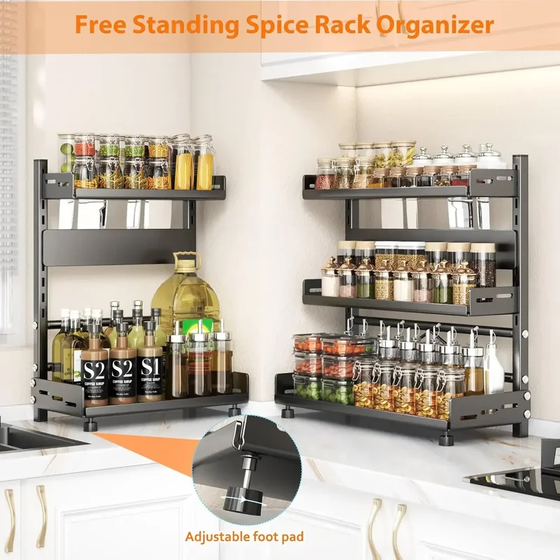 3 Tier Adjustable Spice Storag - Commercial Kitchen Shelving avis et prix