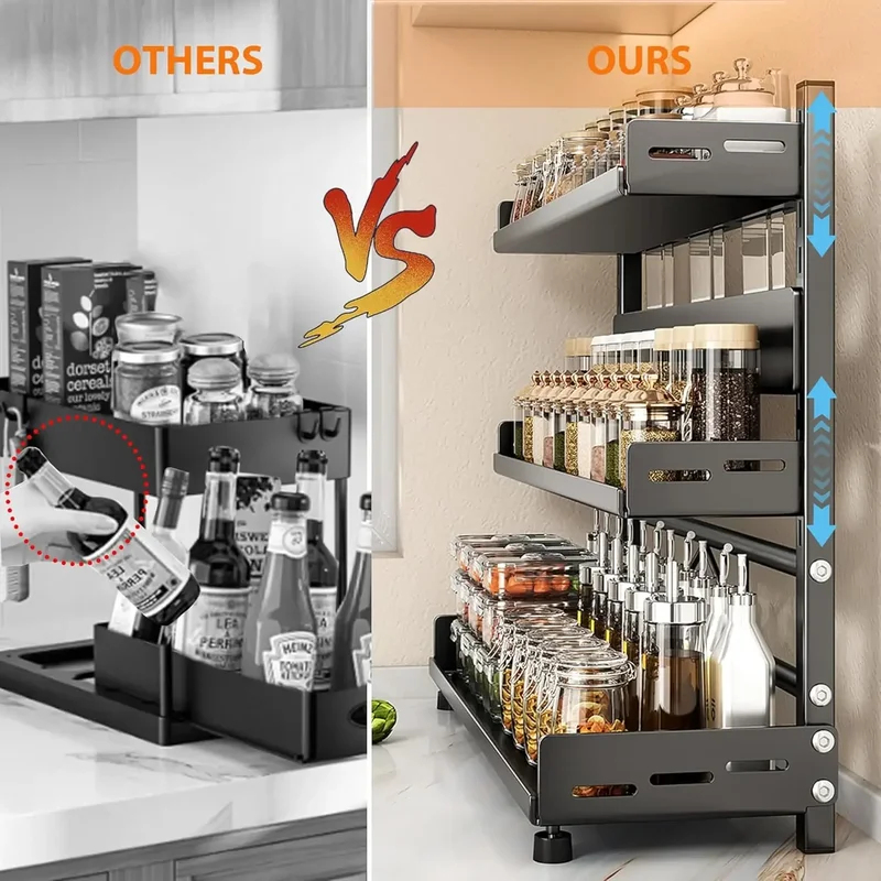 3 Tier Adjustable Spice Storag - Commercial Kitchen Shelving avis et prix