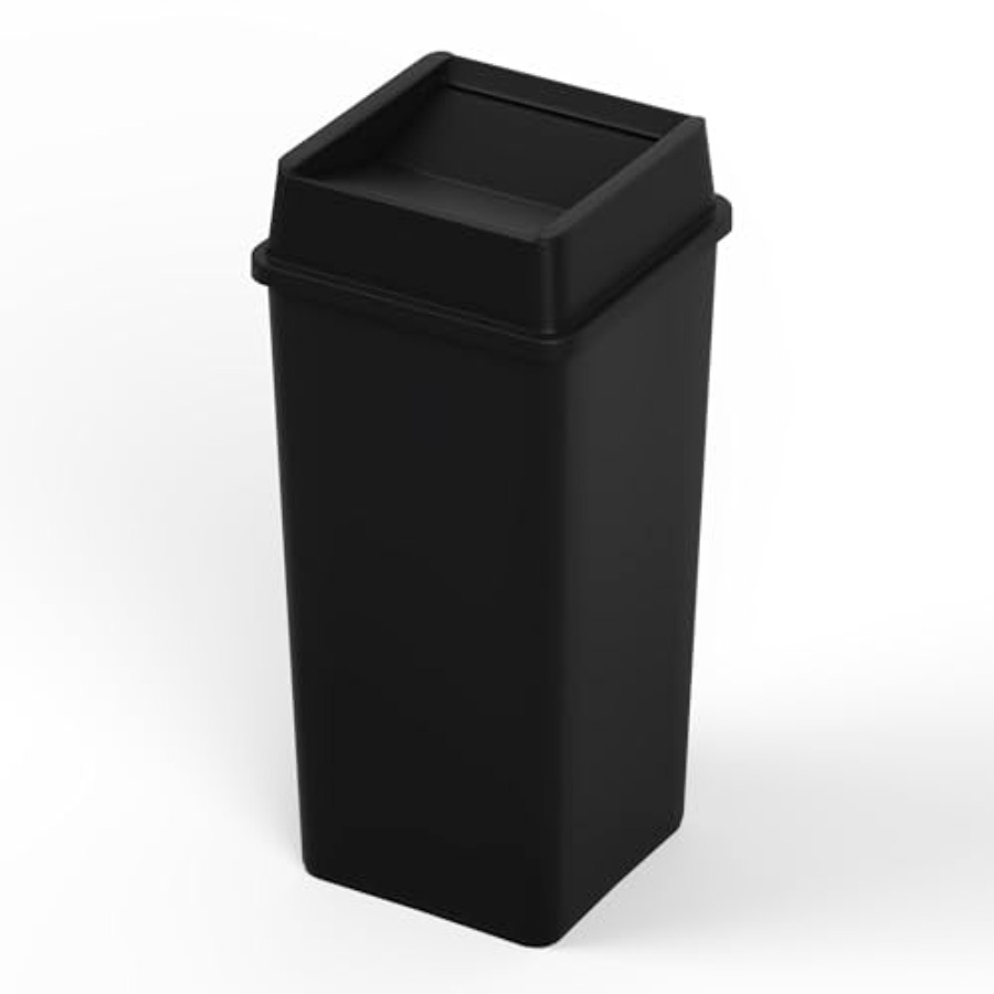 50 Gallon Black Square Commerc - Commercial Kitchen Garbage Can avis et prix
