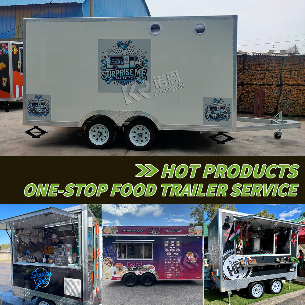 Mobile Food Truck With Full Ki - Commercial Kitchen Trailer avis et prix