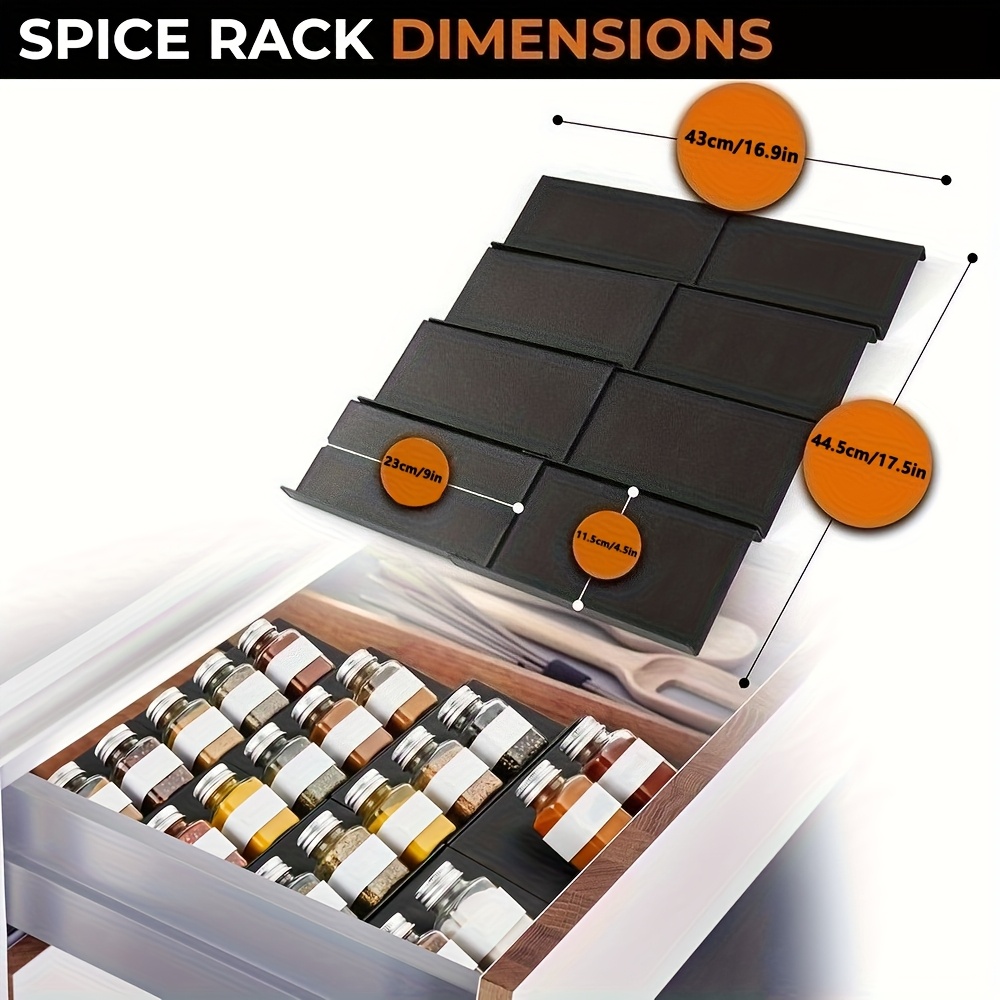 6pcs Expandable Spice Drawer O - Commercial Kitchen Shelving avis et prix