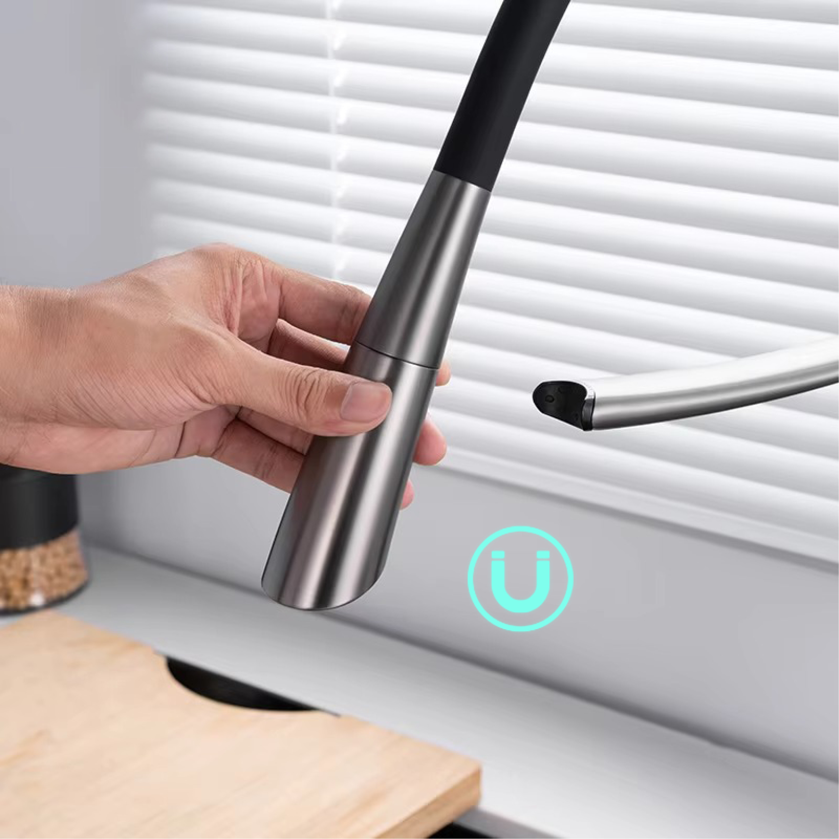 Modern luxury black brass kitc - Commercial Kitchen Mixer Tap avis et prix