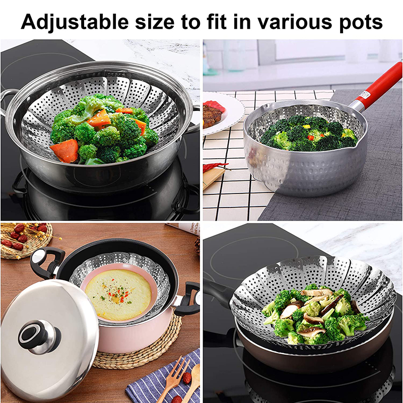 LMETJMA Expandable Stainless S - Commercial Kitchen Steamer avis et prix