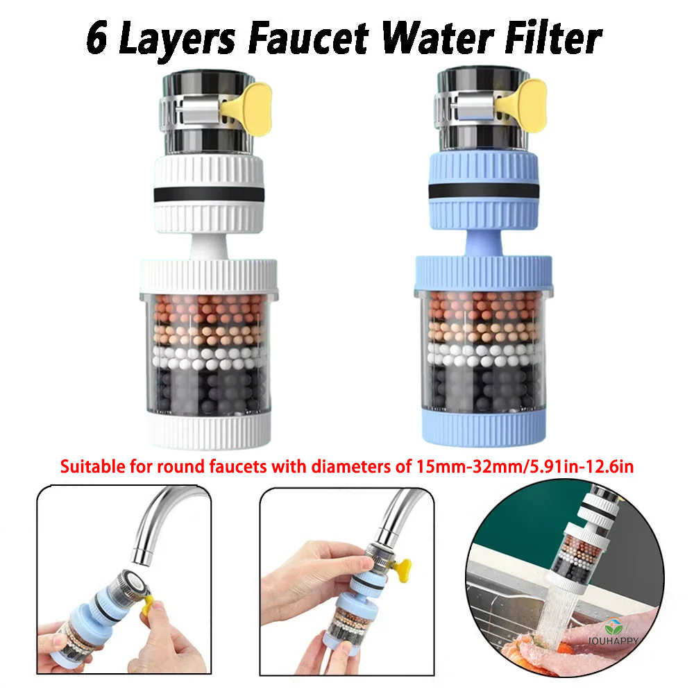 6 Layers Faucet Water Filter U - Commercial Kitchen Tap avis et prix